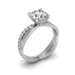 Изящное кольцо с бриллиантом для помолвки