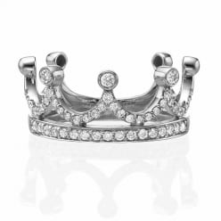 Бриллиантовая корона-кольцо с бриллиантами