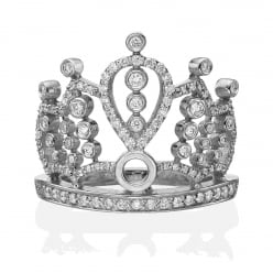 Кольцо бриллиантовая корона