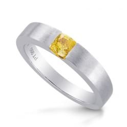 Мужское кольцо с желтым бриллиантом