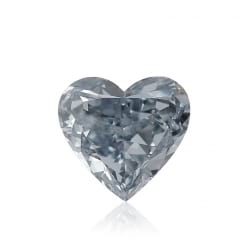 Голубой бриллиант в форме сердца