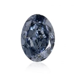 Интенсивно голубой овальный бриллиант