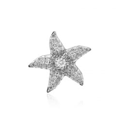 Брошь с бриллиантами - морская звезда