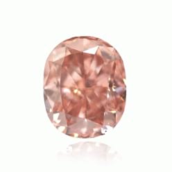 Розовый овальный бриллиант