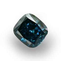 Бриллиант интенсивного сине-зеленого природного цвета