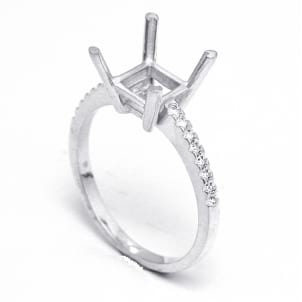 Оправа тонгого кольца для крупного бриллианта