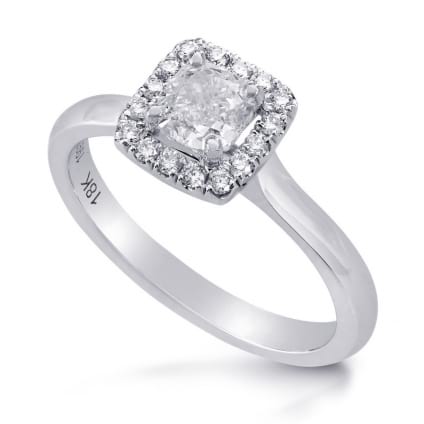 Элегантная оправа кольцо с бриллиантом