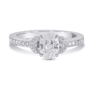 Оправа - помолвочное кольцо с бриллиантом Овал
