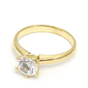 Оправа из золота - кольцо с бриллиантом