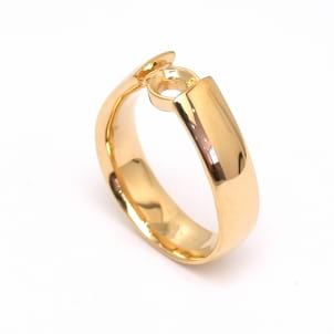 Оправа мужского кольца для бриллианта от 0.5 карат