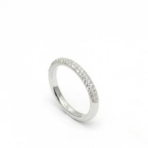 Венчальное золотое кольцо с бриллиантами