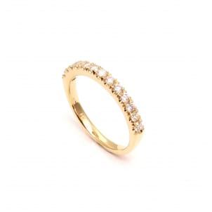 Обручальное кольцо с бриллиантами 0.39 карат