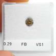 Камень без оправы, бриллиант Цвет: Коричневый, Вес: 0.29 карат