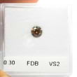 Камень без оправы, бриллиант Цвет: Коричневый, Вес: 0.30 карат
