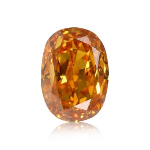 Камень без оправы, бриллиант Цвет: Оранжевый, Вес: 0.51 карат