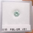 Камень без оправы, бриллиант Цвет: Зеленый, Вес: 0.55 карат