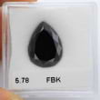 Камень без оправы, бриллиант Цвет: Черный, Вес: 5.78 карат