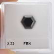 Камень без оправы, бриллиант Цвет: Черный, Вес: 2.22 карат