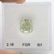 Камень без оправы, бриллиант Цвет: Зеленый, Вес: 2.16 карат