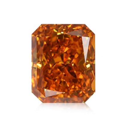 Камень без оправы, бриллиант Цвет: Оранжевый, Вес: 1.26 карат
