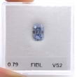 Камень без оправы, бриллиант Цвет: Голубой, Вес: 0.79 карат