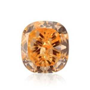 Камень без оправы, бриллиант Цвет: Оранжевый, Вес: 0.76 карат
