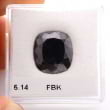 Камень без оправы, бриллиант Цвет: Черный, Вес: 5.14 карат