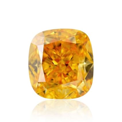 Камень без оправы, бриллиант Цвет: Оранжевый, Вес: 0.52 карат