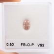 Камень без оправы, бриллиант Цвет: Розовый, Вес: 0.50 карат