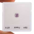 Камень без оправы, бриллиант Цвет: Пурпурный, Вес: 0.23 карат