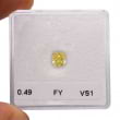 Камень без оправы, бриллиант Цвет: Желтый, Вес: 0.49 карат