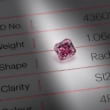 Камень без оправы, бриллиант Цвет: Розовый, Вес: 1.06 карат