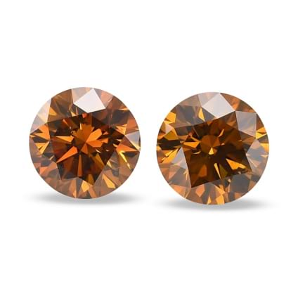 Камень без оправы, бриллиант Цвет: Оранжевый, Вес: 3.08 карат