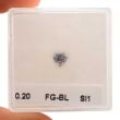 Камень без оправы, бриллиант Цвет: Голубой, Вес: 0.20 карат