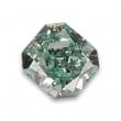 Камень без оправы, бриллиант Цвет: Зеленый, Вес: 0.13 карат