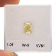 Камень без оправы, бриллиант Цвет: Желтый, Вес: 1.06 карат