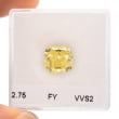 Камень без оправы, бриллиант Цвет: Желтый, Вес: 2.75 карат