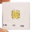 Камень без оправы, бриллиант Цвет: Желтый, Вес: 3.30 карат