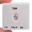 Камень без оправы, бриллиант Цвет: Розовый, Вес: 0.70 карат