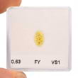 Камень без оправы, бриллиант Цвет: Желтый, Вес: 0.63 карат