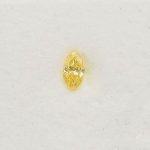 Камень без оправы, бриллиант Цвет: Желтый, Вес: 0.20 карат