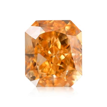 Камень без оправы, бриллиант Цвет: Оранжевый, Вес: 0.62 карат