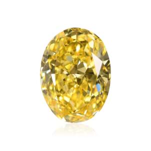 Камень без оправы, бриллиант Цвет: Желтый, Вес: 1.27 карат