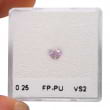 Камень без оправы, бриллиант Цвет: Пурпурный, Вес: 0.25 карат