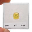 Камень без оправы, бриллиант Цвет: Желтый, Вес: 1.80 карат