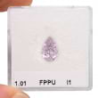 Камень без оправы, бриллиант Цвет: Пурпурный, Вес: 1.01 карат