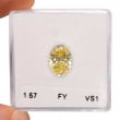 Камень без оправы, бриллиант Цвет: Желтый, Вес: 1.57 карат