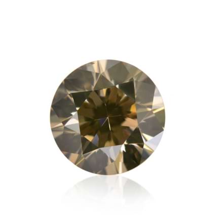 Камень без оправы, бриллиант Цвет: Коричневый, Вес: 0.37 карат