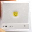 Камень без оправы, бриллиант Цвет: Желтый, Вес: 0.39 карат