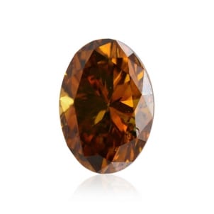Камень без оправы, бриллиант Цвет: Оранжевый, Вес: 0.22 карат